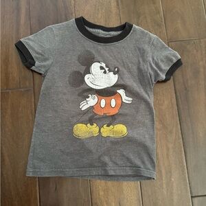 Hanes Gray Mickey Mouse Kids Tee